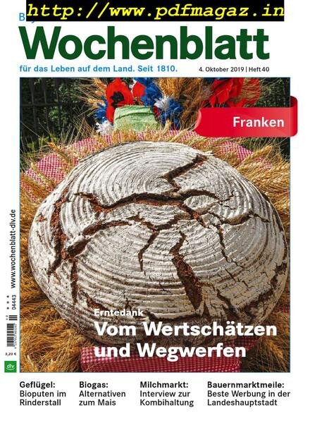 Bayerisches Landwirtschaftliches Wochenblatt Franken — 02 Oktober 2019