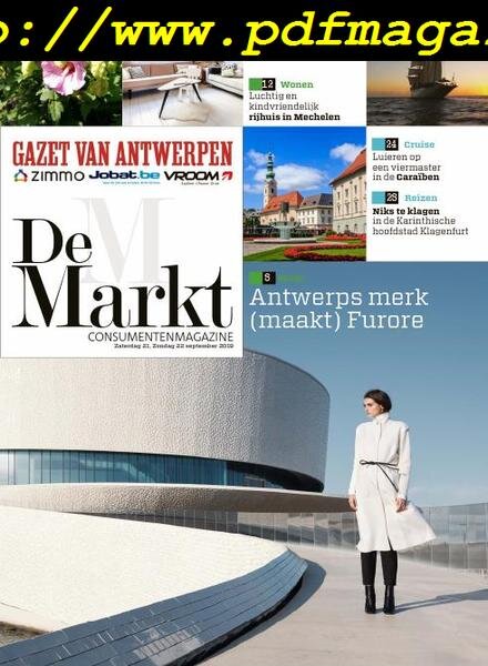 Gazet van Antwerpen De Markt — 21 september 2019