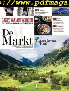 Gazet van Antwerpen De Markt – 28 september 2019