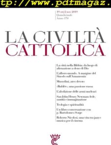 La Civilta Cattolica — 19 Ottobre 2019