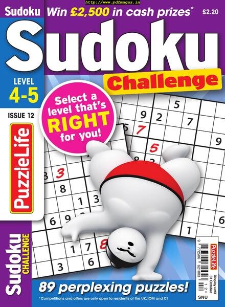 PuzzleLife Sudoku Challenge — October 2019