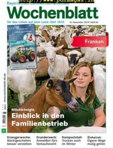 Bayerisches Landwirtschaftliches Wochenblatt Franken – 14 November 2019