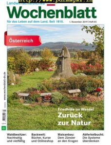 Bayerisches Landwirtschaftliches Wochenblatt Oesterreich – 30 Oktober 2019