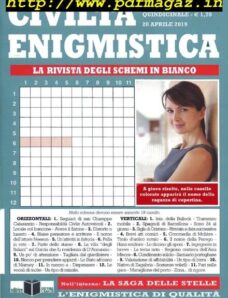 Civilta’ Enigmistica – 20 Aprile 2019