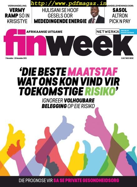 Finweek Afrikaans Edition — November 07, 2019