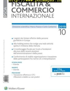 Fiscalita & Commercio Internazionale – Ottobre 2019