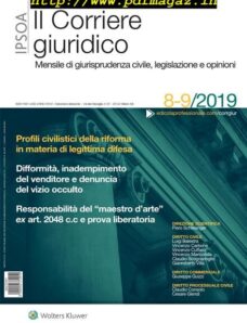 Il Corriere Giuridico – Agosto-Settembre 2019