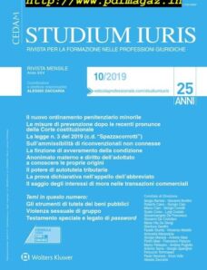 Studium Iuris – Ottobre 2019