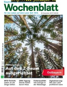 Bayerisches Landwirtschaftliches Wochenblatt Ostbayern – 28 November 2019