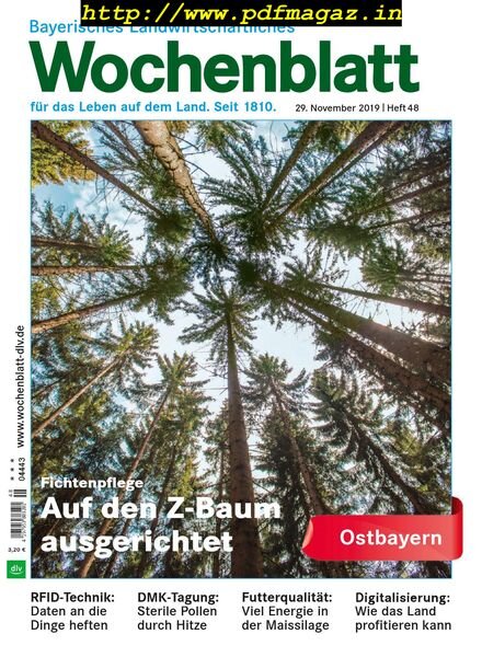 Bayerisches Landwirtschaftliches Wochenblatt Ostbayern – 28 November 2019