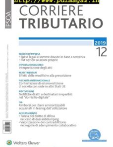 Corriere Tributario – Dicembre 2019