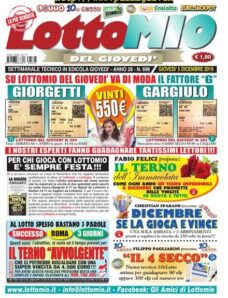 Lottomio del Giovedi – 5 Dicembre 2019
