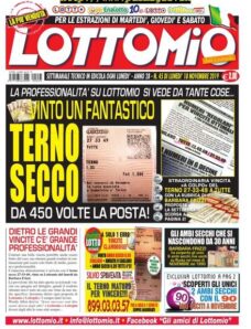 Lottomio del Lunedi – 18 Novembre 2019