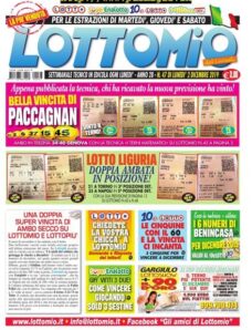 Lottomio del Lunedi – 2 Dicembre 2019