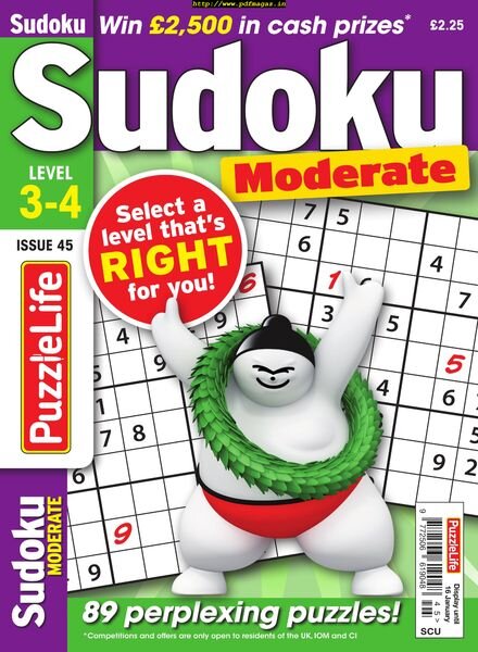 PuzzleLife Sudoku Moderate — December 2019