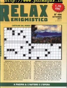 Relax Enigmistica – Settembre 2017