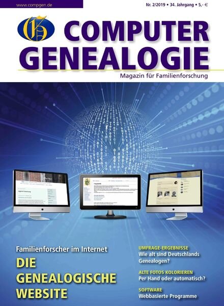 Computer Genealogie – Nr.2 2019