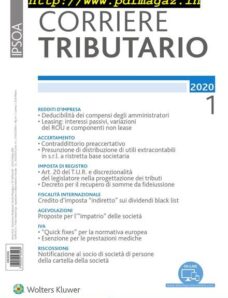 Corriere Tributario – Gennaio 2020