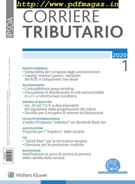 Corriere Tributario — Gennaio 2020