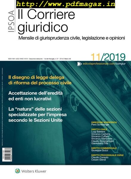 Il Corriere Giuridico — Novembre 2019