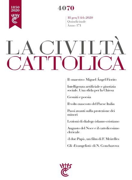 La Civilta Cattolica – 18 Gennaio 2020