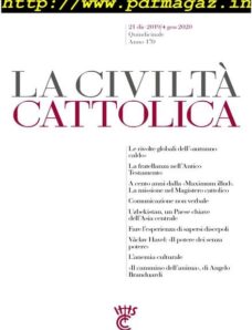 La Civilta Cattolica – 21 Dicembre 2019