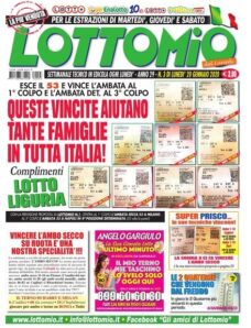 Lottomio del Lunedi – 20 Gennaio 2020