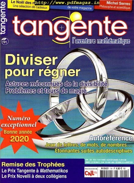 Tangente – Decembre 2019 – Janvier 2020