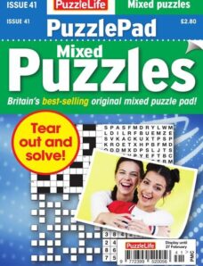 PuzzleLife PuzzlePad Puzzles – Issue 41 – January 2020