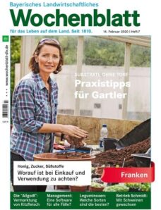 Bayerisches Landwirtschaftliches Wochenblatt Franken – 13 Februar 2020