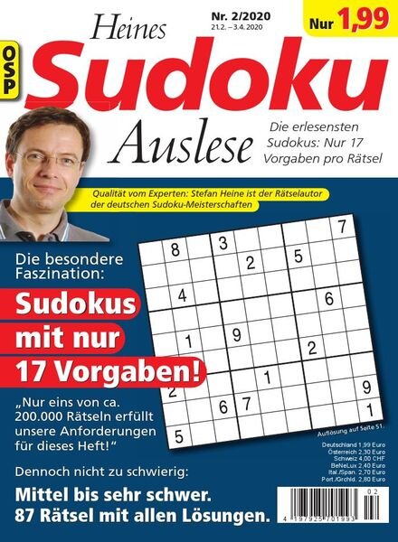 Heines Sudoku — Nr.2 2020