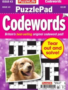 PuzzleLife PuzzlePad Codewords – Issue 43 – February 2020