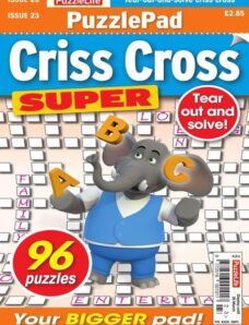 PuzzleLife PuzzlePad Criss Cross Super – Issue 23 – February 2020