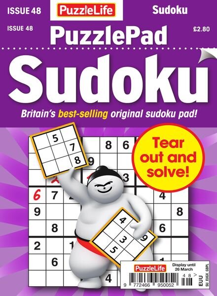 PuzzleLife PuzzlePad Sudoku – Issue 48 – February 2020