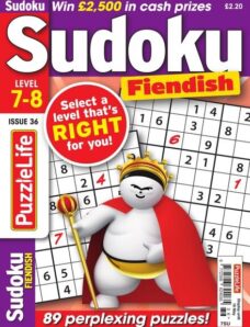 PuzzleLife Sudoku Fiendish – Issue 36 – April 2019