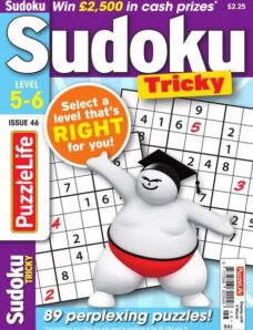 PuzzleLife Sudoku Tricky – Issue 46 – February 2020