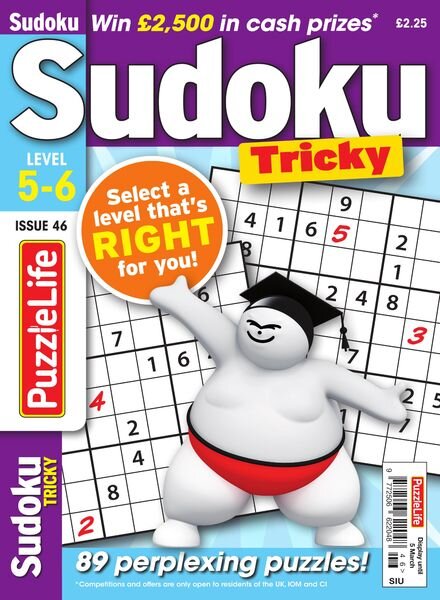 PuzzleLife Sudoku Tricky — Issue 46 — February 2020