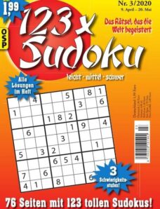 123 x Sudoku – 9 April 2020