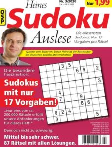 Heines Sudoku Auslese – Nr.3 2020