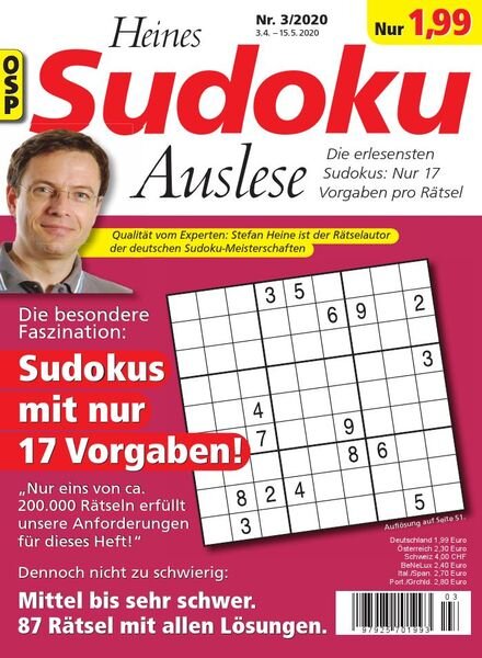 Heines Sudoku Auslese — Nr.3 2020