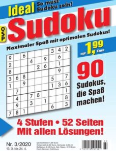 Ideal Sudoku – 13 Marz 2020