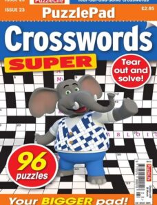PuzzleLife PuzzlePad Crosswords Super – Issue 23 – February 2020