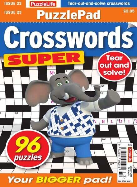 PuzzleLife PuzzlePad Crosswords Super – Issue 23 – February 2020