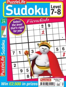 PuzzleLife Sudoku Fiendish – Issue 24 – April 2018