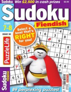 PuzzleLife Sudoku Fiendish – Issue 30 – October 2018