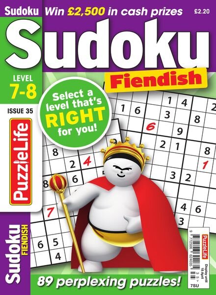 PuzzleLife Sudoku Fiendish – Issue 35 – March 2019