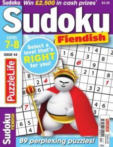 PuzzleLife Sudoku Fiendish – Issue 44 – November 2019