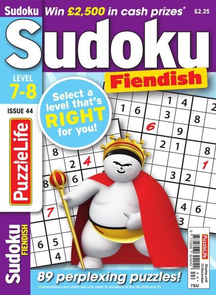 PuzzleLife Sudoku Fiendish — Issue 44 — November 2019