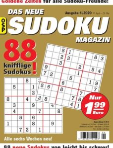 Das Neue Sudoku – Nr.4 2020