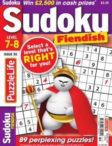 PuzzleLife Sudoku Fiendish – Issue 50 – May 2020